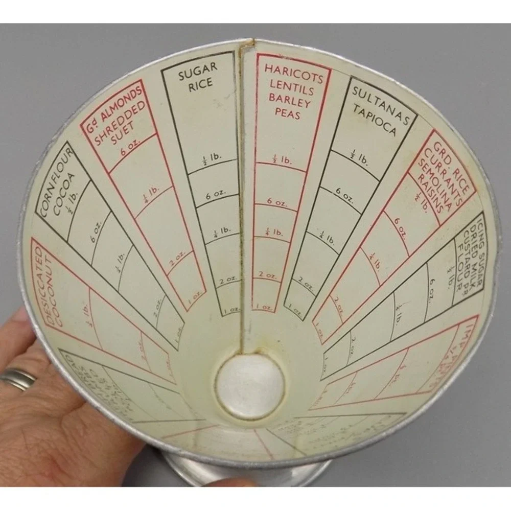 Vintage Tala Cooks Measure Weights & Measures At a Glance #1598 Aluminum England